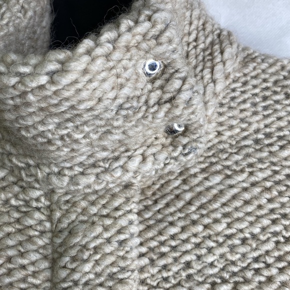 IRO Ajumaspe Wool/Alpaca Blend Boucle Zip Front Jacket IT 34 - Picture 4 of 8